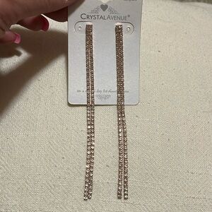 Elegant Rose Gold Dangle Earrings